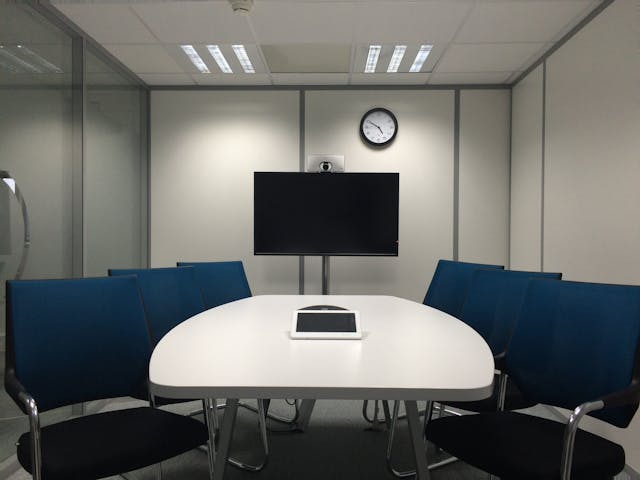 An empty conference room